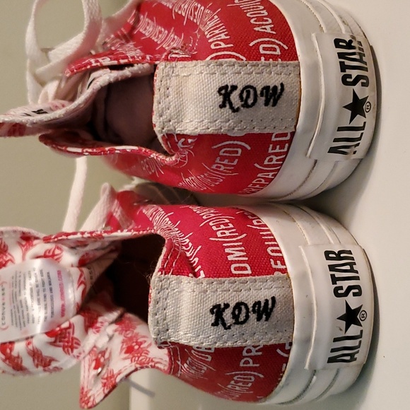 Vintage Converse Product Red low tops. Women's 8 Men's 6 - Picture 6 of 9